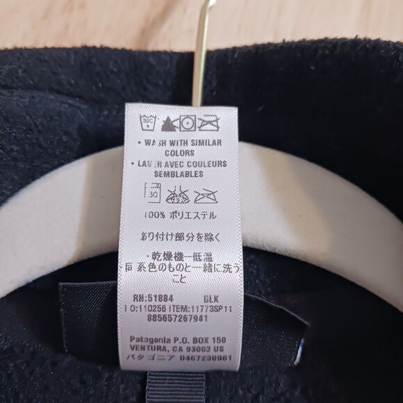 Patagonia Synchilla Black Fleece Vest Small - Picture 7 of 9